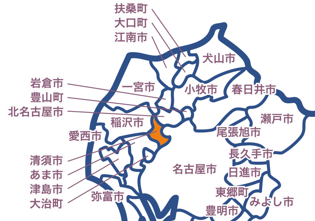 清須市の地図